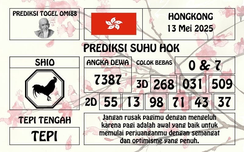 togel hk 13-05-25 asianbookie